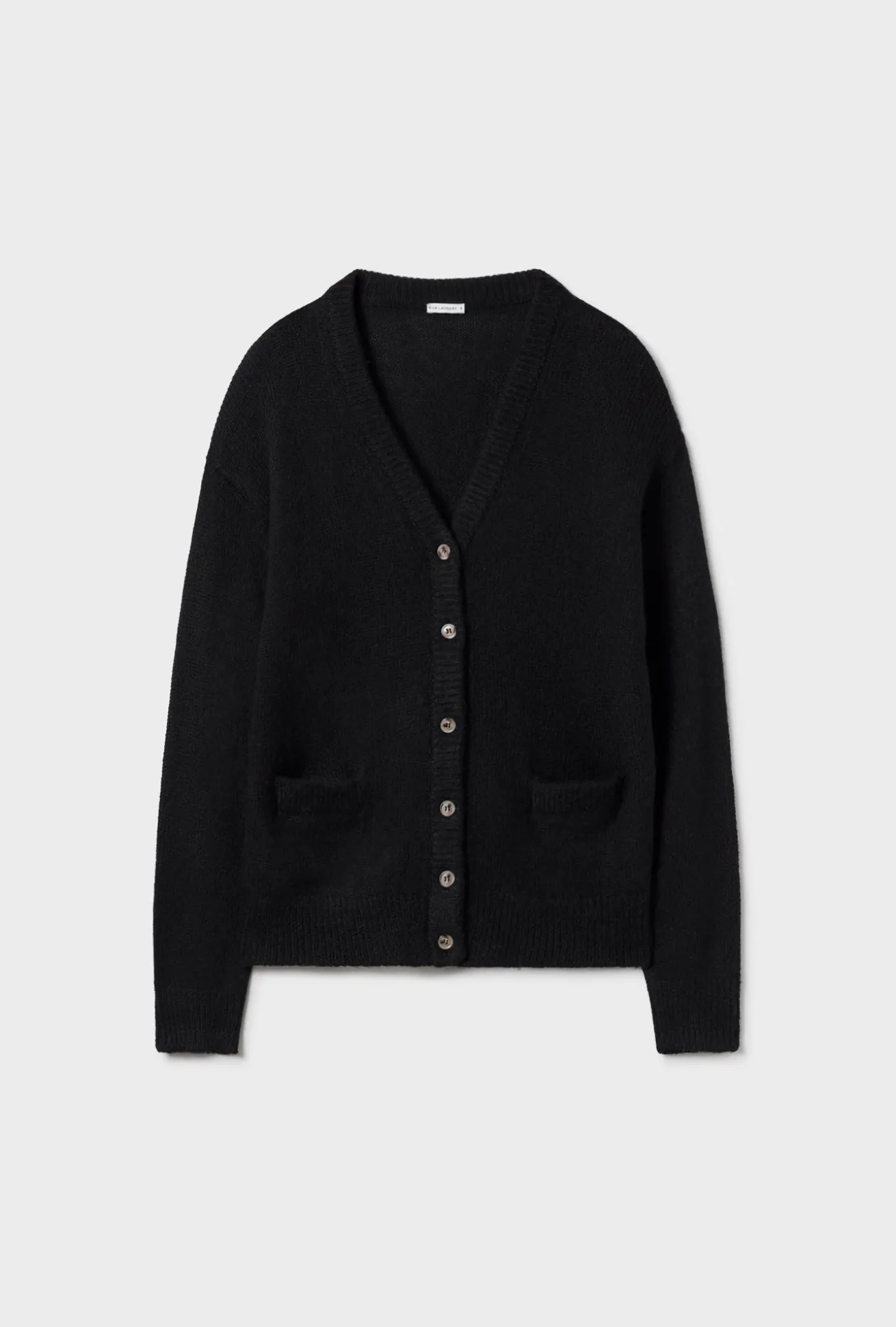 ALPACA SLOUCH CARDIGAN BLACK