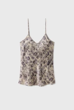 BIAS CUT CAMI ASTER FLORAL