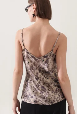 BIAS CUT CAMI ASTER FLORAL