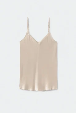 BIAS CUT CAMI HAZELNUT