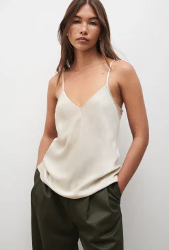 BIAS CUT CAMI HAZELNUT