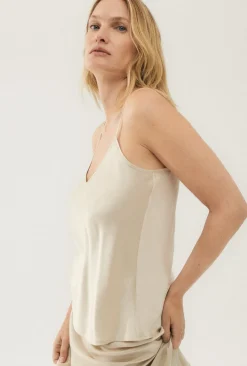 BIAS CUT CAMI HAZELNUT