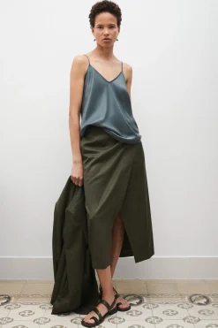 BIAS CUT CAMI SLATE