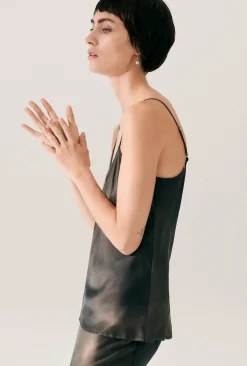 BIAS CUT CAMI SMOKE