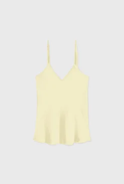 BIAS CUT CAMI VANILLA FLOWER
