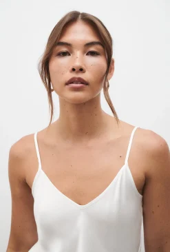 BIAS CUT CAMI WHITE