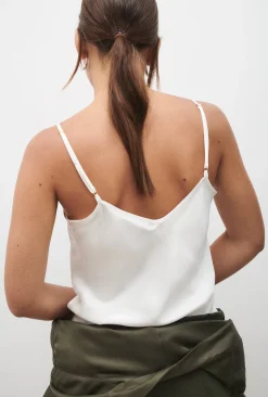BIAS CUT CAMI WHITE