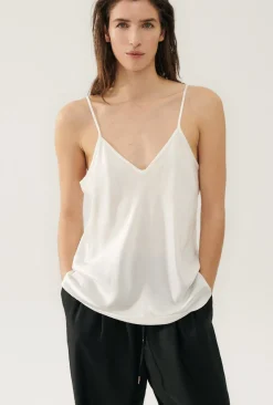 BIAS CUT CAMI WHITE