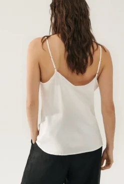 BIAS CUT CAMI WHITE