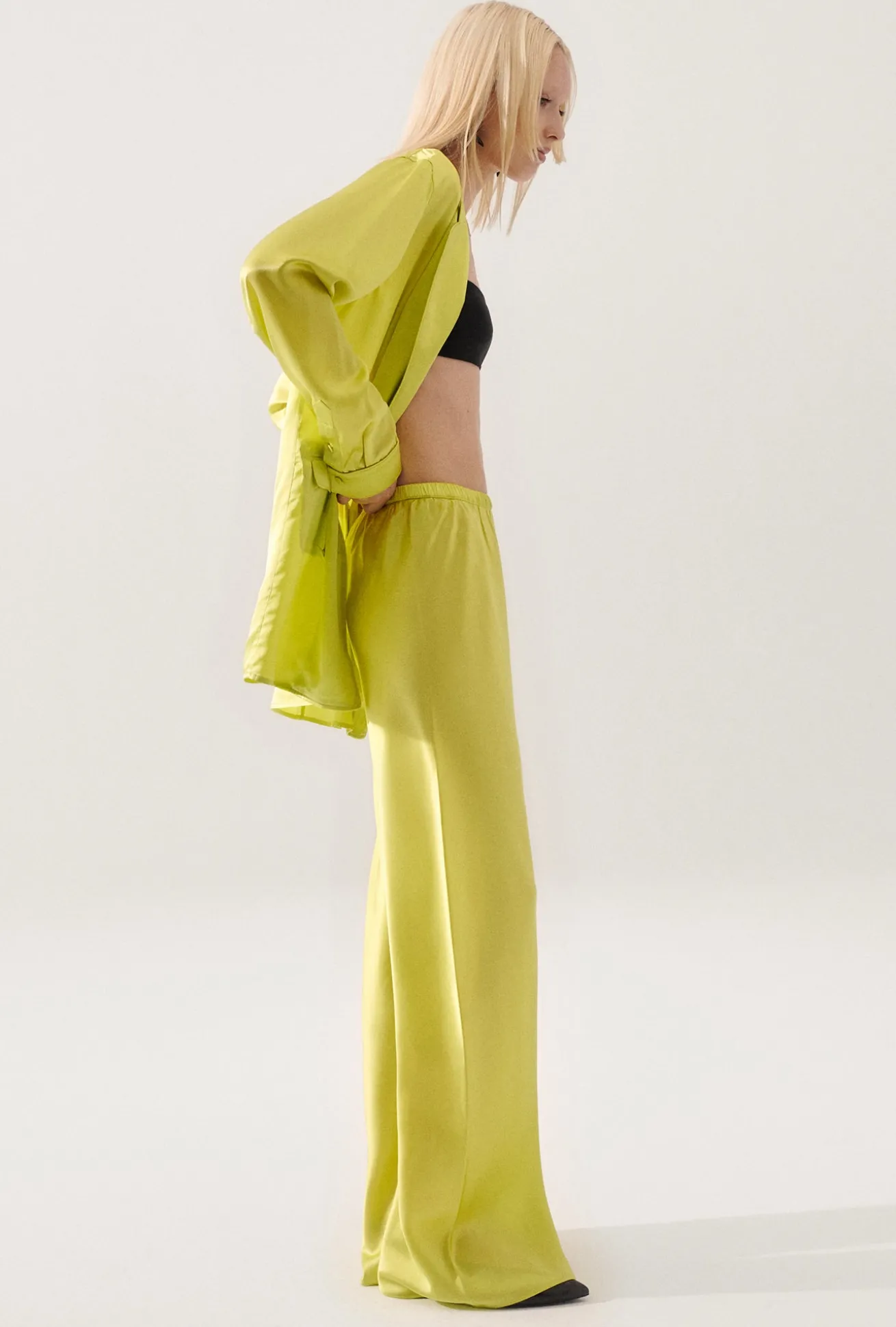 BIAS CUT PANTS ABSINTHE