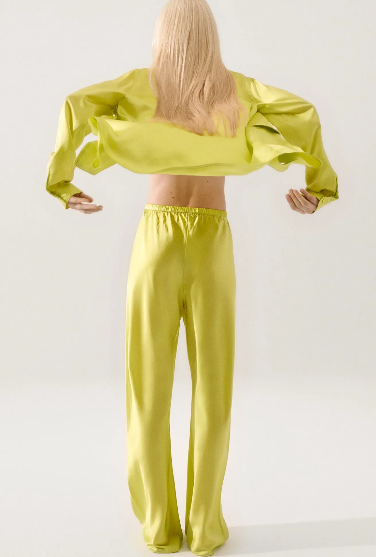 BIAS CUT PANTS ABSINTHE