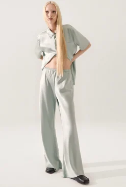 BIAS CUT PANTS ALABASTER