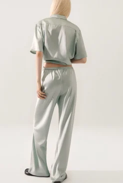 BIAS CUT PANTS ALABASTER