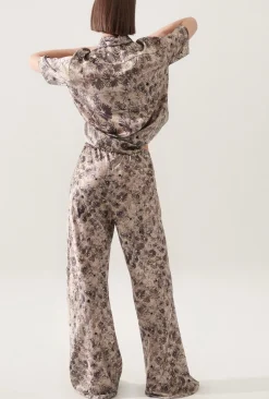 BIAS CUT PANTS ASTER FLORAL
