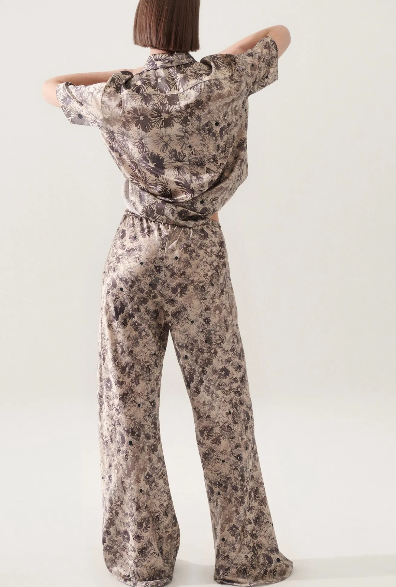 BIAS CUT PANTS ASTER FLORAL