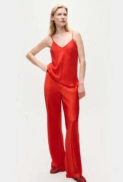 BIAS CUT PANTS GERANIUM