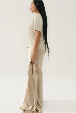BIAS CUT PANTS HAZELNUT