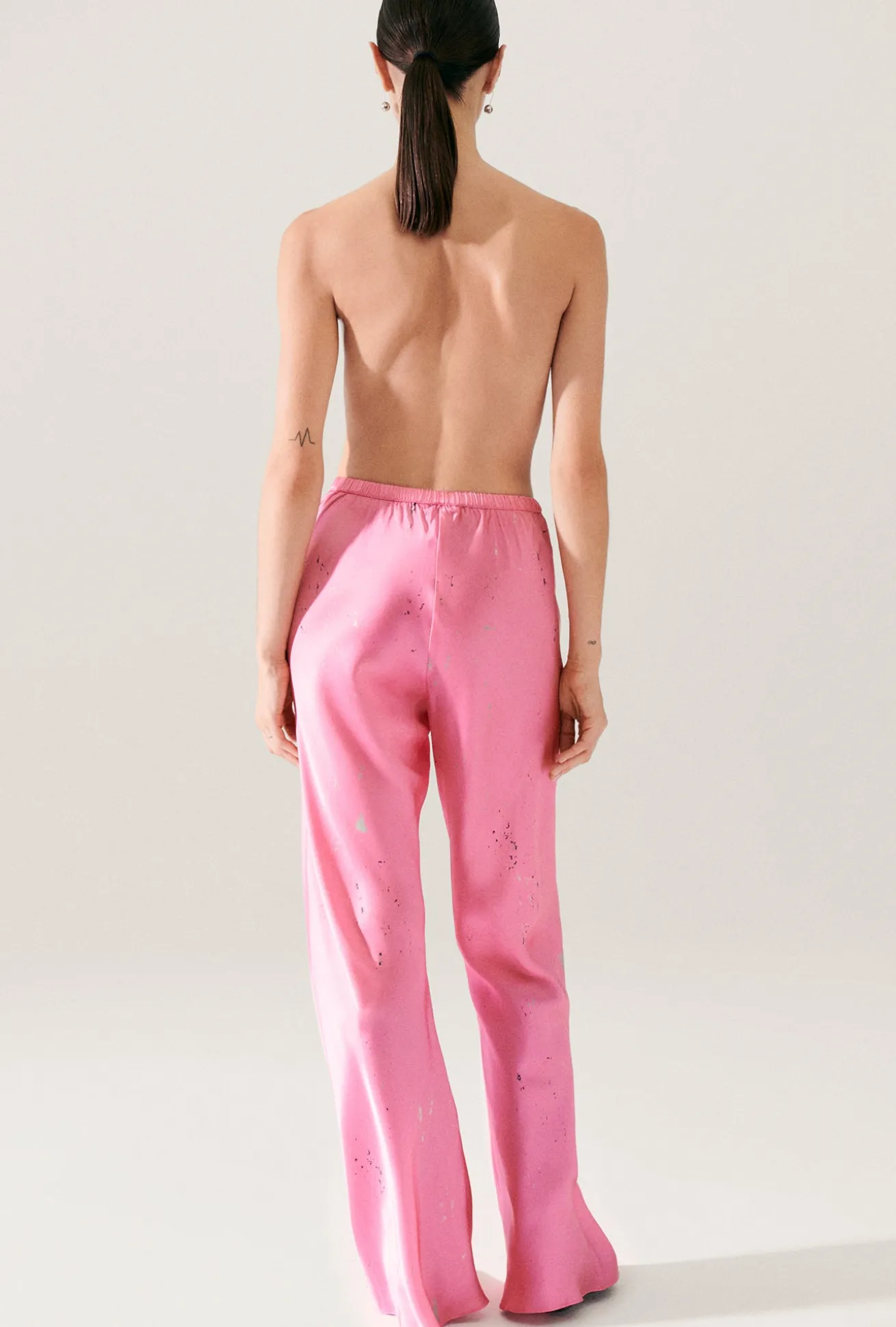 BIAS CUT PANTS HOG WASH