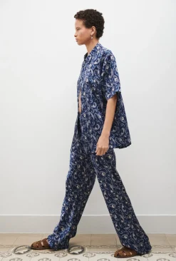 BIAS CUT PANTS HOUNDS PAISLEY
