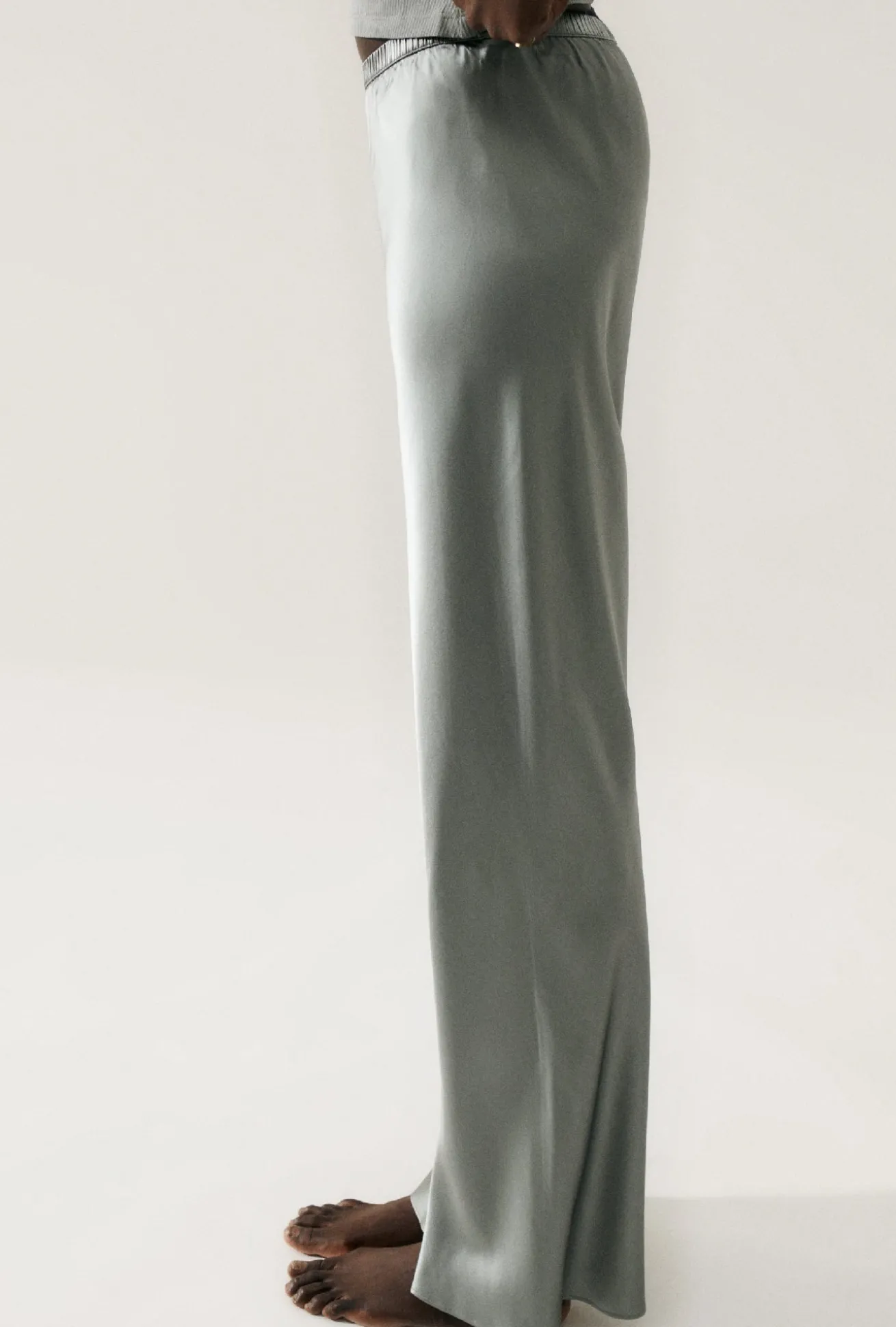 BIAS CUT PANTS MOON