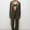 BIAS CUT PANTS PINE