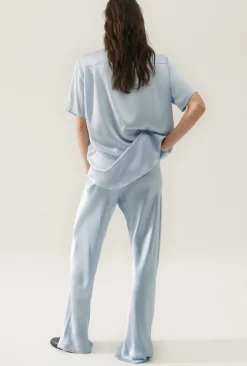BIAS CUT PANTS SKY
