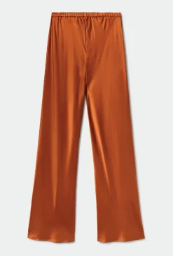 BIAS CUT PANTS UMBER