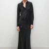 BIAS CUT SHIRT BLACK