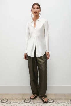 BIAS CUT SHIRT WHITE