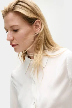 BIAS CUT SHIRT WHITE