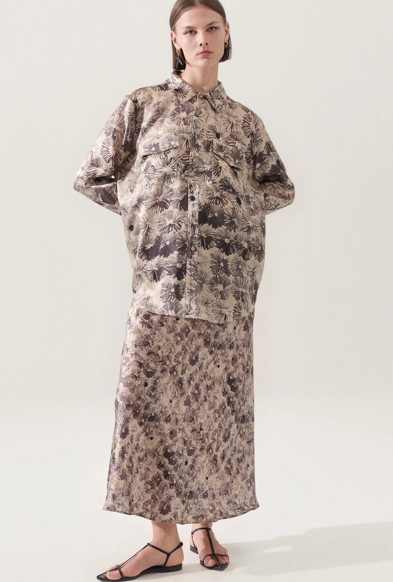 BOYFRIEND SHIRT ASTER FLORAL