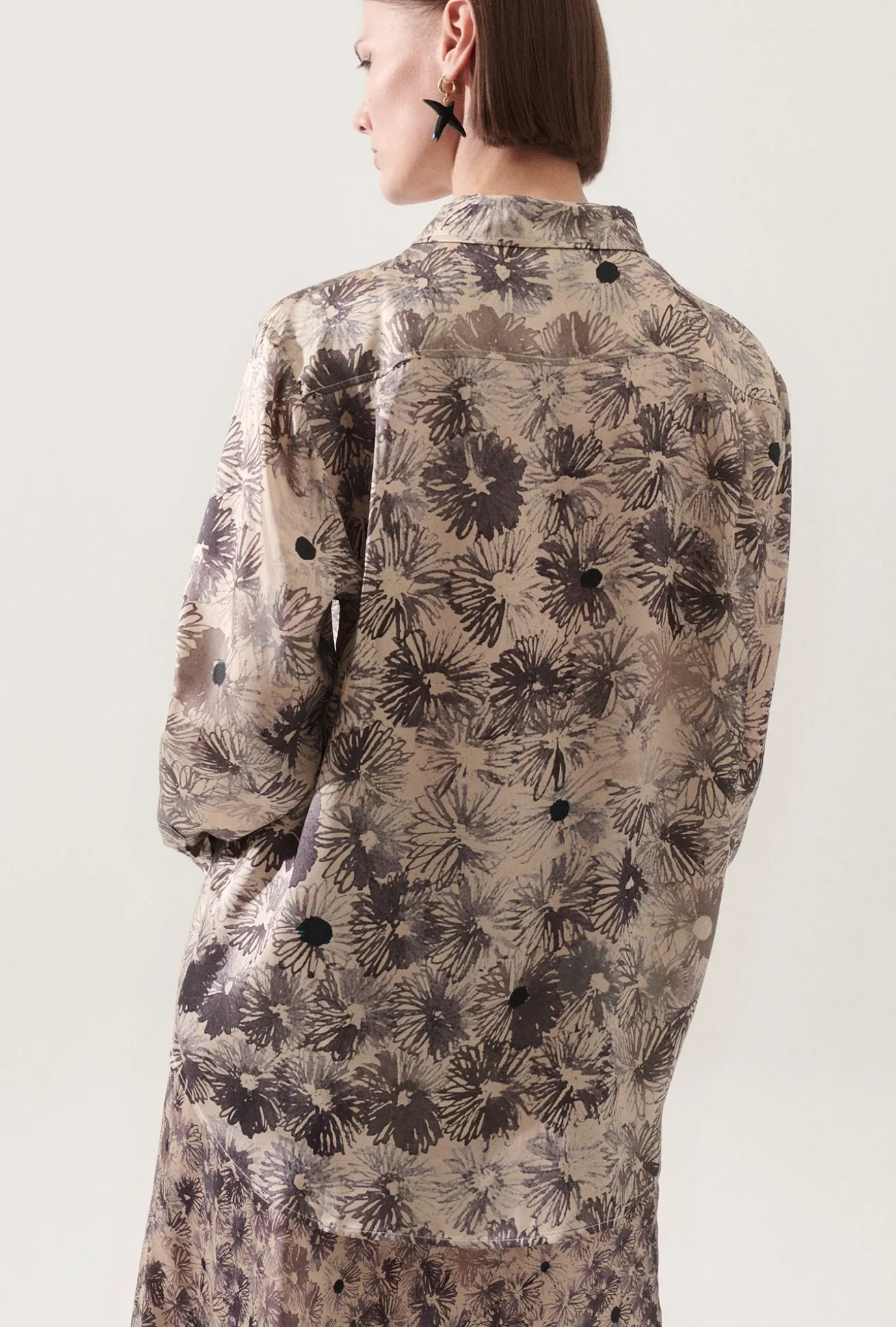 BOYFRIEND SHIRT ASTER FLORAL