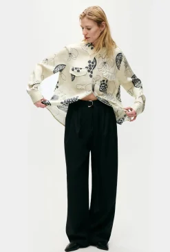 BOYFRIEND SHIRT FIBONACCI OFF-WHITE