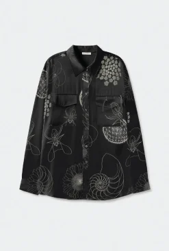 BOYFRIEND SHIRT FIBONACCI BLACK