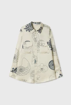 BOYFRIEND SHIRT FIBONACCI OFF-WHITE