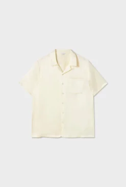 CAMP SHIRT BLANKET STITCH OFF-WHITE