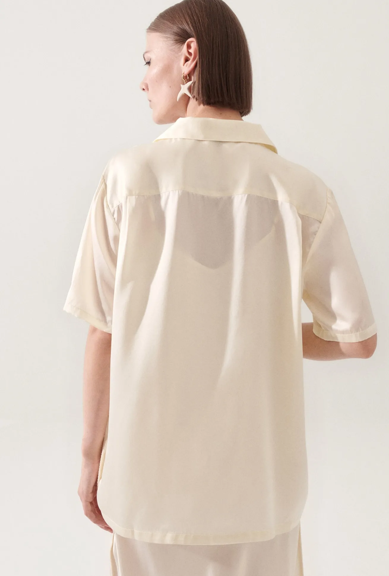 CAMP SHIRT BLANKET STITCH OFF-WHITE