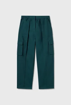 CANVAS CARGO PANTS TEAL