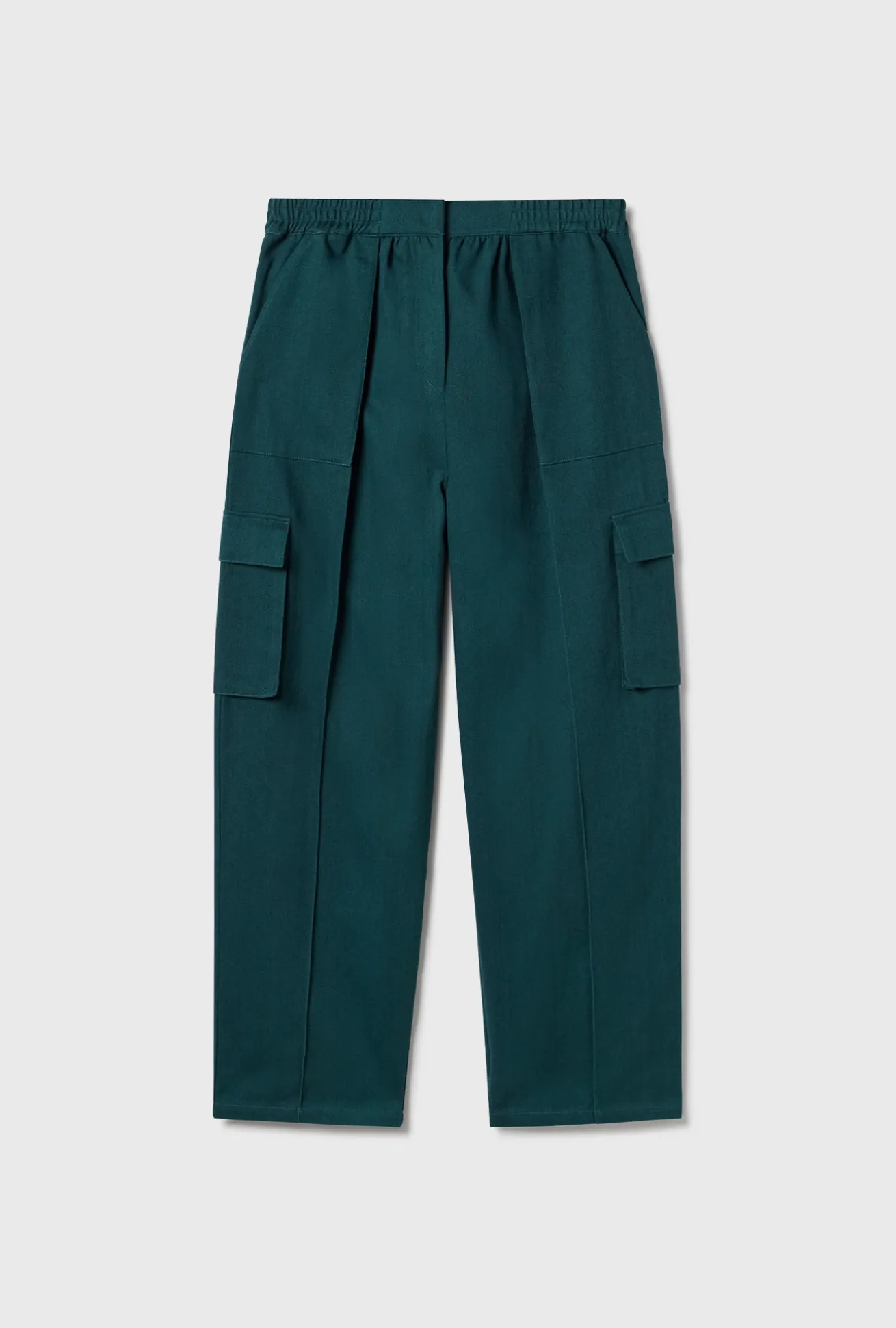 CANVAS CARGO PANTS TEAL
