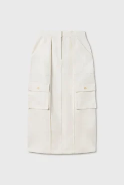 CANVAS CARGO SKIRT NATURAL