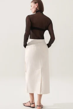 CANVAS CARGO SKIRT NATURAL