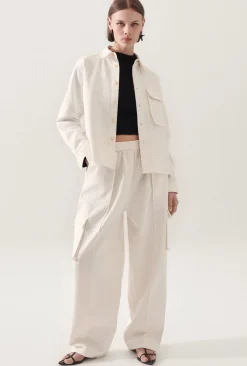 CANVAS OVERSHIRT MILK