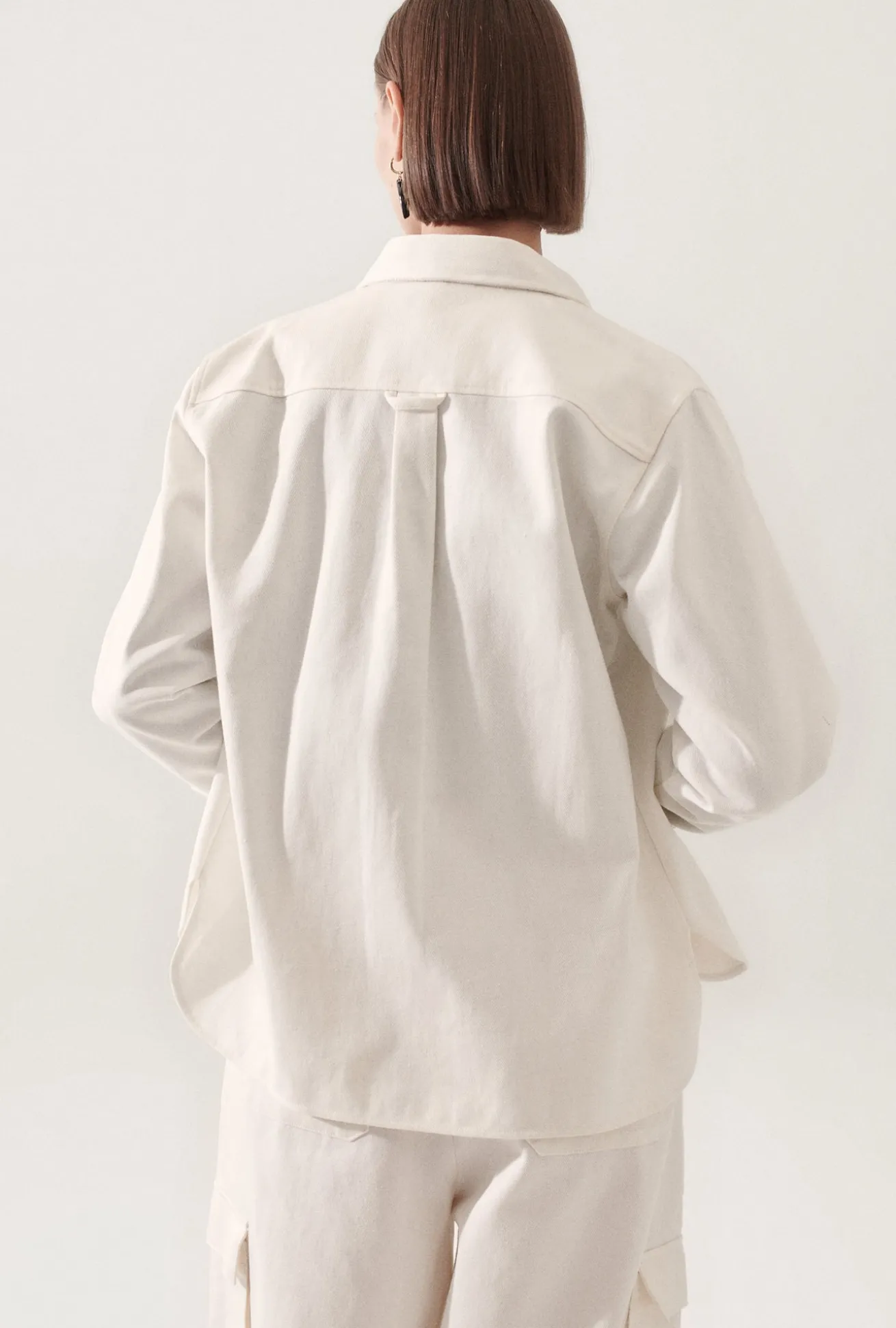CANVAS OVERSHIRT MILK