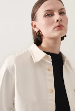 CANVAS OVERSHIRT MILK