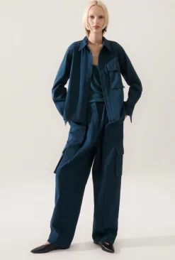 CANVAS OVERSHIRT TEAL