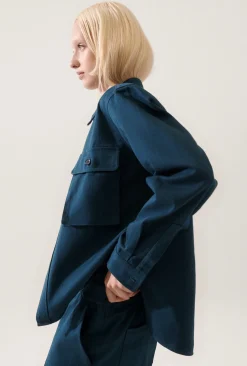 CANVAS OVERSHIRT TEAL