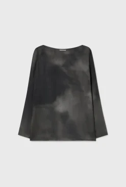 CHIFFON AUDREY TOP SMOKE