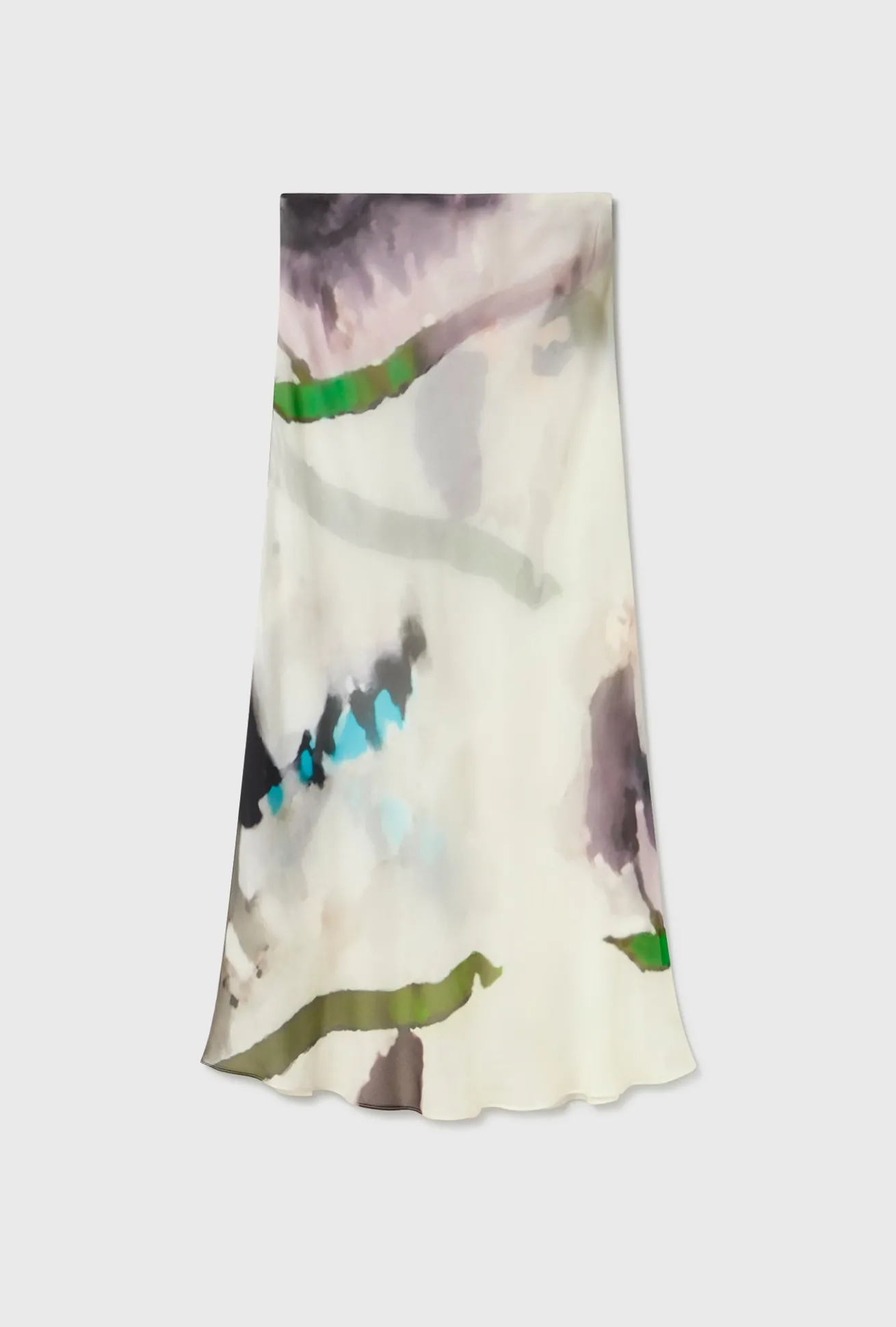 CHIFFON LONG BIAS CUT SKIRT PHOSPHATE