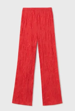 CLIP SILK BIAS CUT PANTS GERANIUM