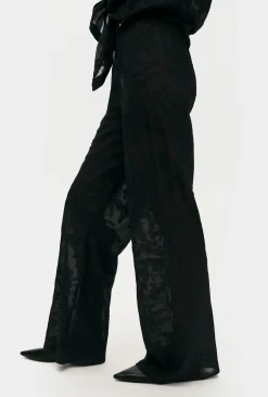 CLIP SILK BIAS CUT PANTS TULIPA BLACK